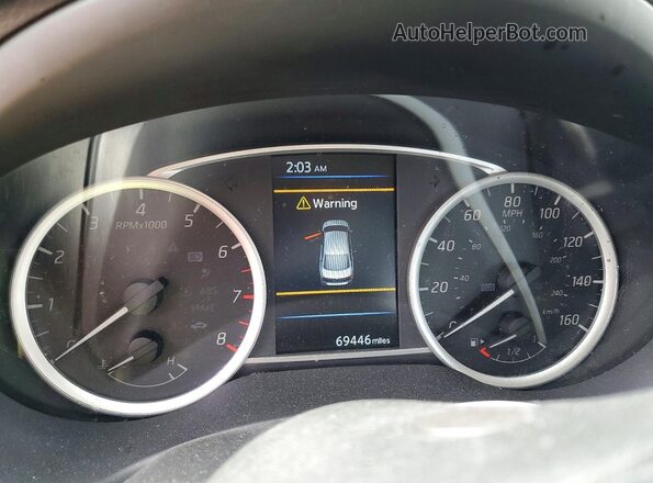 3N1AB7AP8KY275968 2019 NISSAN SENTRA Белый Вид щитка приборов