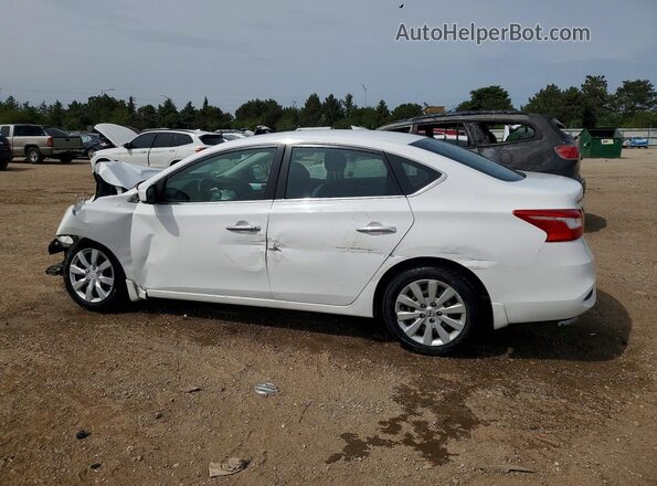 3N1AB7AP8KY275968 2019 NISSAN SENTRA Белый Задняя левая четверть