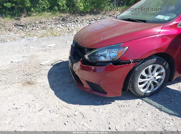 3N1AB7AP8KY286064 2019 NISSAN SENTRA Red Vista frontal