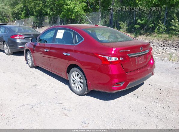 3N1AB7AP8KY286064 2019 NISSAN SENTRA Red Trasero izquierdo