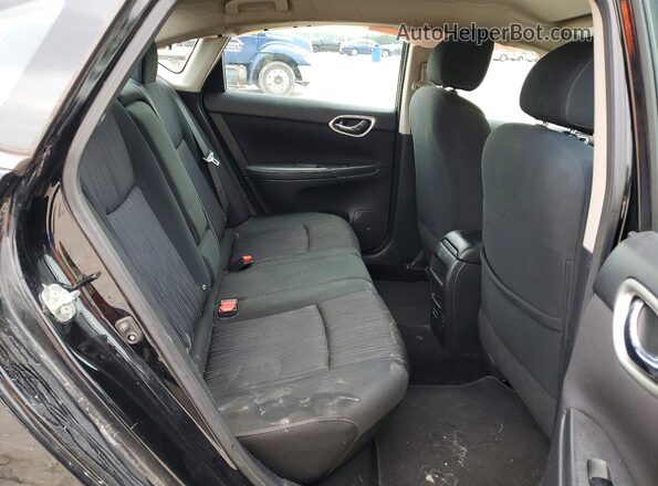 3N1AB7AP8KY286758 2019 NISSAN SENTRA Black უკანა სავარძლების ხედი