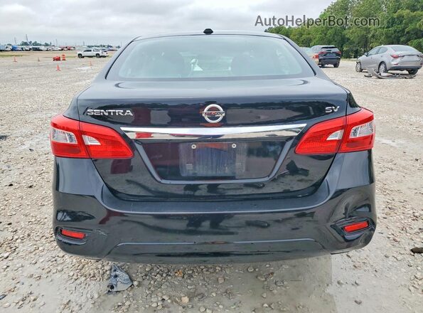 3N1AB7AP8KY286758 2019 NISSAN SENTRA Black უკანა ხედი