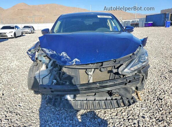3N1AB7AP8KY293757 2019 NISSAN SENTRA Blue Вид спереду