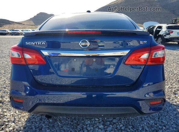 3N1AB7AP8KY293757 2019 NISSAN SENTRA Blue Вид ззаду
