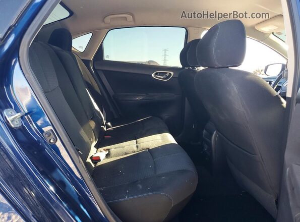 3N1AB7AP8KY293757 2019 NISSAN SENTRA Blue Вид задніх сидінь