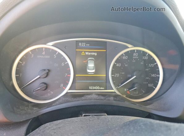 3N1AB7AP8KY293757 2019 NISSAN SENTRA Blue Вид щитка приладів