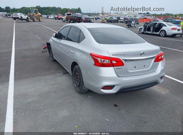 3N1AB7AP8KY302327 2019 NISSAN SENTRA Серый Задняя левая четверть