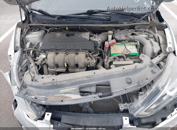 3N1AB7AP8KY302327 2019 NISSAN SENTRA Серый Вид подкапотного пространства