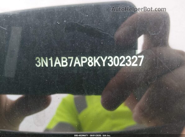 3N1AB7AP8KY302327 2019 NISSAN SENTRA Серый 