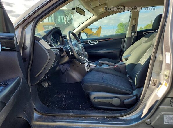 3N1AB7AP8KY307270 2019 NISSAN SENTRA Charcoal წინა სალონის ხედი