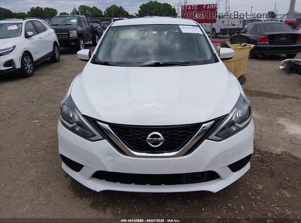 3N1AB7AP8KY310928 2019 NISSAN SENTRA White Vista del cuadro de instrumentos