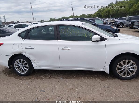 3N1AB7AP8KY310928 2019 NISSAN SENTRA White Vista interior trasera