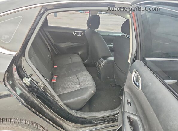 3N1AB7AP8KY319743 2019 NISSAN SENTRA Black Rear seats view