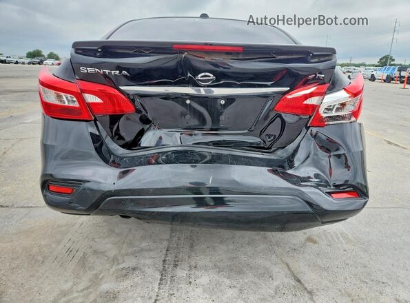 3N1AB7AP8KY319743 2019 NISSAN SENTRA Black Rear view