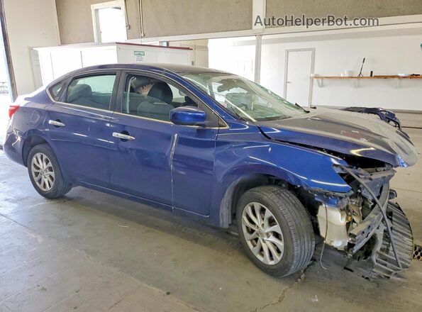 3N1AB7AP8KY323016 2019 NISSAN SENTRA Blue 