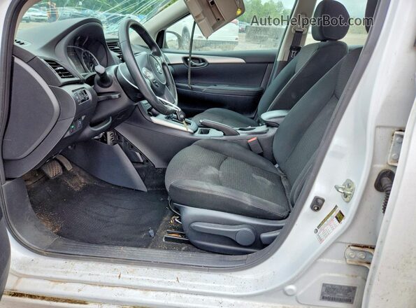 3N1AB7AP8KY336851 2019 NISSAN SENTRA White Widok wnętrza z przodu