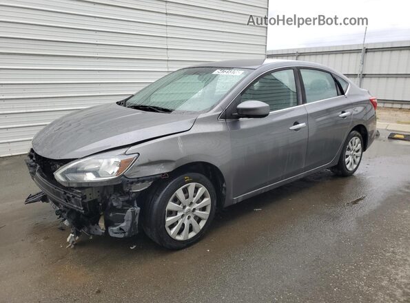 3N1AB7AP8KY344271 2019 NISSAN SENTRA Gray 