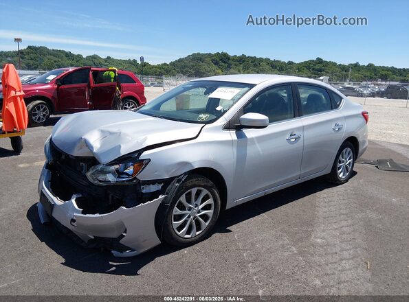 3N1AB7AP8KY352757 2019 NISSAN SENTRA Gray Front left