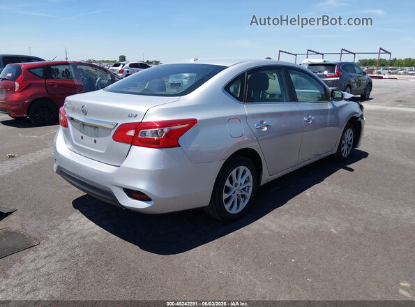 3N1AB7AP8KY352757 2019 NISSAN SENTRA Gray Rear right