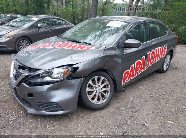 3N1AB7AP8KY362947 2019 NISSAN SENTRA Gray 