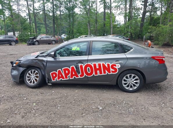 3N1AB7AP8KY362947 2019 NISSAN SENTRA Gray 