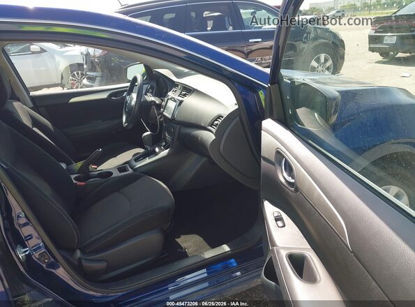 3N1AB7AP8KY365279 2019 NISSAN SENTRA Blue წინა სალონის ხედი