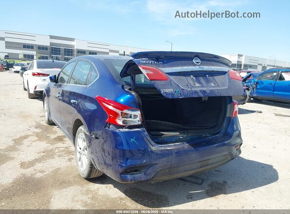 3N1AB7AP8KY365279 2019 NISSAN SENTRA Blue უკანა მარცხენა