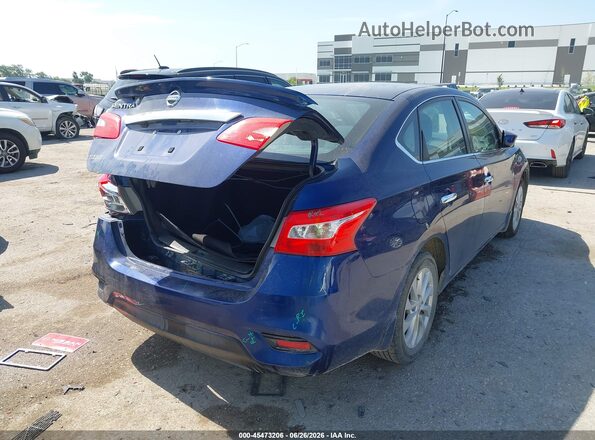 3N1AB7AP8KY365279 2019 NISSAN SENTRA Blue უკანა მარჯვენა