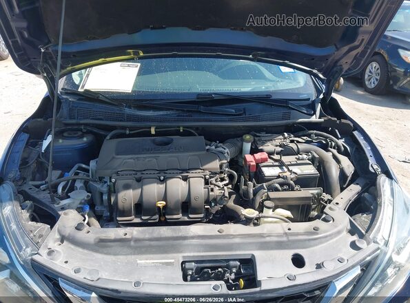 3N1AB7AP8KY365279 2019 NISSAN SENTRA Blue უკანა ხედი