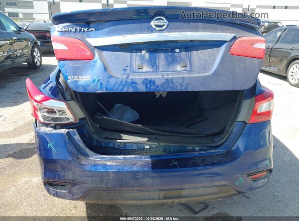 3N1AB7AP8KY365279 2019 NISSAN SENTRA Blue წინა ხედი