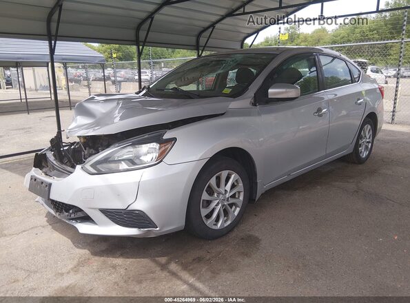3N1AB7AP8KY366691 2019 NISSAN SENTRA Silver Передня ліва чверть