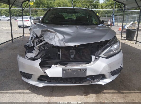 3N1AB7AP8KY366691 2019 NISSAN SENTRA Silver Вид спереду
