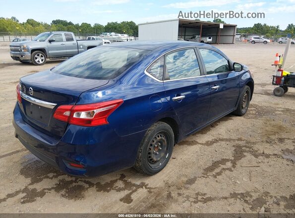 3N1AB7AP8KY369977 2019 NISSAN SENTRA Blue Trasero derecho