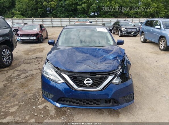3N1AB7AP8KY369977 2019 NISSAN SENTRA Blue Vista interior trasera