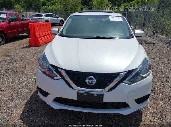 3N1AB7AP8KY382213 2019 NISSAN SENTRA White Vista interior trasera