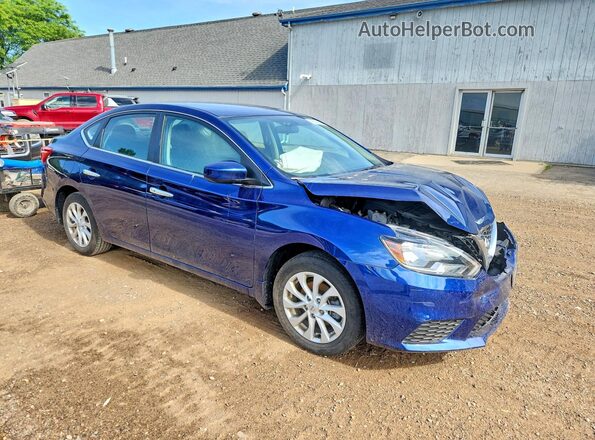 3N1AB7AP8KY398931 2019 NISSAN SENTRA Blue 