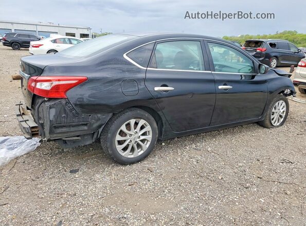 3N1AB7AP8KY399299 2019 NISSAN SENTRA Black Trasero derecho