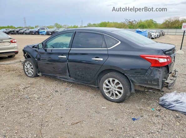 3N1AB7AP8KY399299 2019 NISSAN SENTRA Black Trasero izquierdo