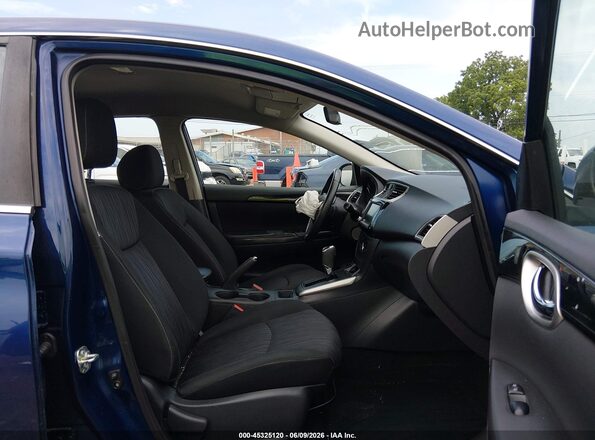 3N1AB7AP8KY420068 2019 NISSAN SENTRA Blue Widok wnętrza z przodu