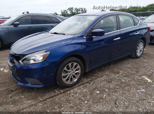 3N1AB7AP8KY420068 2019 NISSAN SENTRA Blue Przód lewy