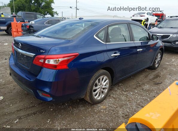 3N1AB7AP8KY420068 2019 NISSAN SENTRA Blue Tył prawy