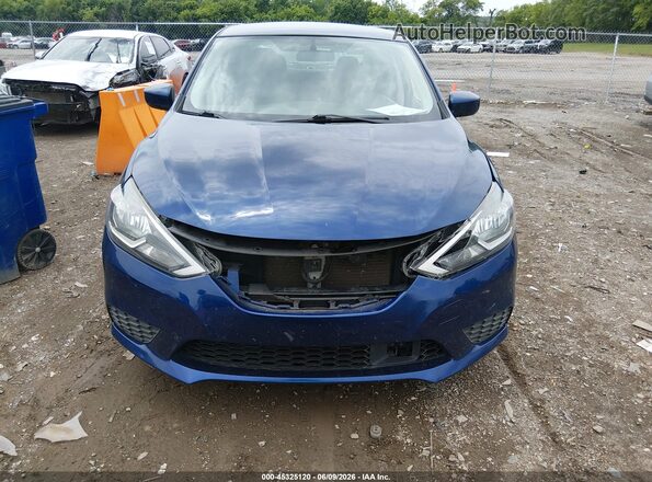 3N1AB7AP8KY420068 2019 NISSAN SENTRA Blue Widok z przodu