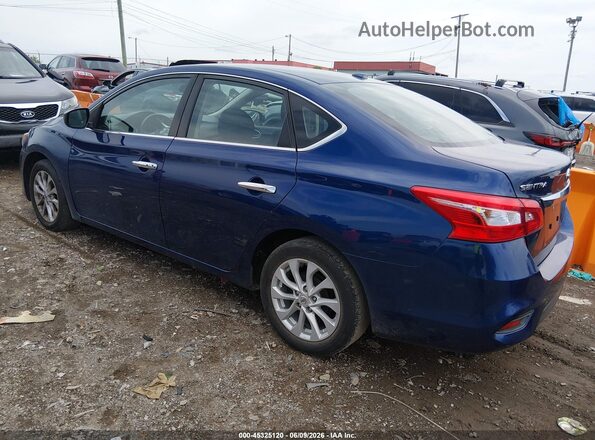 3N1AB7AP8KY420068 2019 NISSAN SENTRA Blue Tył lewy