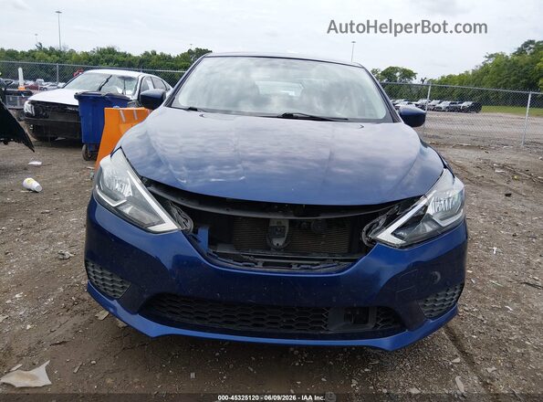 3N1AB7AP8KY420068 2019 NISSAN SENTRA Blue Widok wnętrza z tyłu