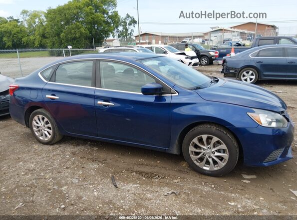 3N1AB7AP8KY420068 2019 NISSAN SENTRA Blue Widok wnętrza 360 stopni