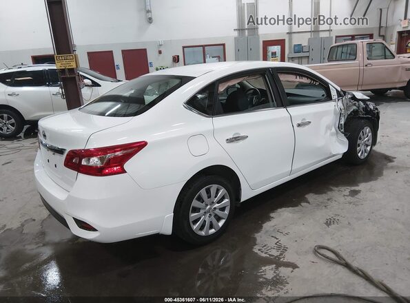 3N1AB7AP8KY425772 2019 NISSAN SENTRA White Trasero derecho