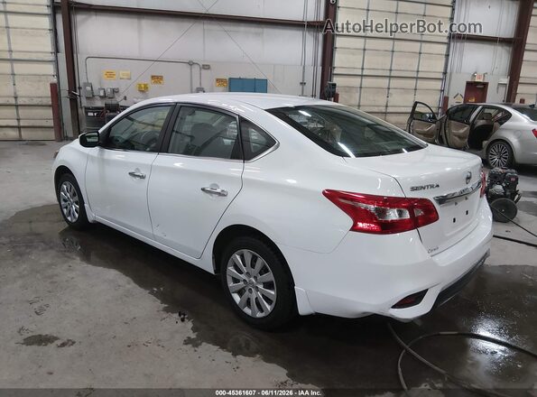 3N1AB7AP8KY425772 2019 NISSAN SENTRA White Trasero izquierdo