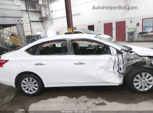 3N1AB7AP8KY425772 2019 NISSAN SENTRA White Vista interior trasera