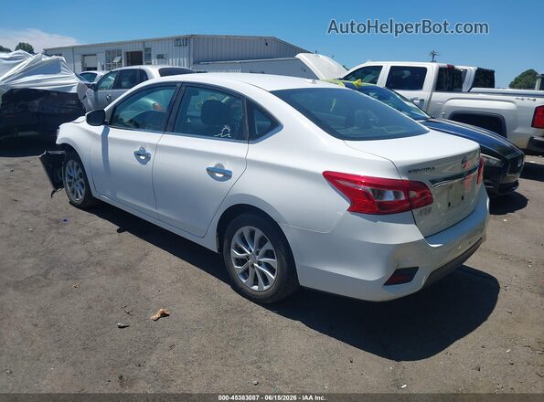 3N1AB7AP8KY429014 2019 NISSAN SENTRA White Հետևի ձախ
