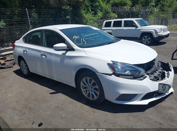 3N1AB7AP8KY429014 2019 NISSAN SENTRA White Սալոնի 360 աստիճան տեսք